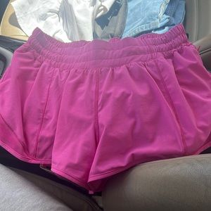 sonic pink lulu shorts size 8! only worn 2 times:)